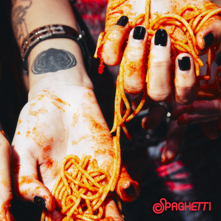 LE SSERAFIM SPAGETTI album (Vol.3 Cheeky Neon Pepper Ver.) product artwork
